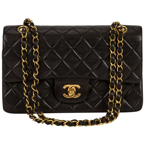 chanel gold chain purse|black chanel bag gold chain.